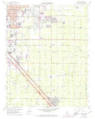 Malaga California Historical topographic map, 1:24000 scale, 7.5 X 7.5 Minute, Year 1964