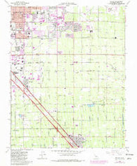 Malaga California Historical topographic map, 1:24000 scale, 7.5 X 7.5 Minute, Year 1964