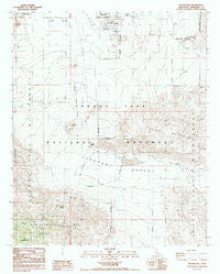 Malapai Hill California Historical topographic map, 1:24000 scale, 7.5 X 7.5 Minute, Year 1988