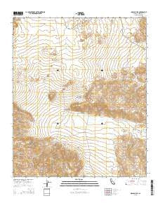 Malapai Hill California Current topographic map, 1:24000 scale, 7.5 X 7.5 Minute, Year 2015
