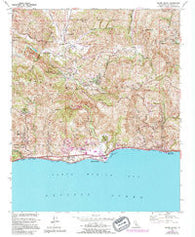 Malibu Beach California Historical topographic map, 1:24000 scale, 7.5 X 7.5 Minute, Year 1950
