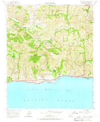 Malibu Beach California Historical topographic map, 1:24000 scale, 7.5 X 7.5 Minute, Year 1950