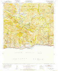 Malibu Beach California Historical topographic map, 1:24000 scale, 7.5 X 7.5 Minute, Year 1951