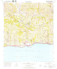 Malibu Beach California Historical topographic map, 1:24000 scale, 7.5 X 7.5 Minute, Year 1950