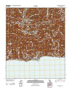 Malibu Beach California Historical topographic map, 1:24000 scale, 7.5 X 7.5 Minute, Year 2012