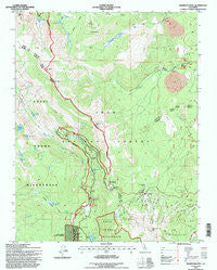 Mammoth Mtn California Historical topographic map, 1:24000 scale, 7.5 X 7.5 Minute, Year 1994
