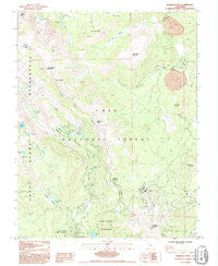 Mammoth Mtn California Historical topographic map, 1:24000 scale, 7.5 X 7.5 Minute, Year 1992