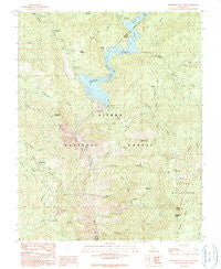 Mammoth Pool Dam California Historical topographic map, 1:24000 scale, 7.5 X 7.5 Minute, Year 1990