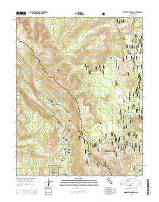 Mammoth Mountain California Current topographic map, 1:24000 scale, 7.5 X 7.5 Minute, Year 2015