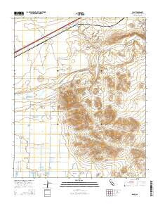Manix California Current topographic map, 1:24000 scale, 7.5 X 7.5 Minute, Year 2015