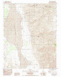 Manly Fall California Historical topographic map, 1:24000 scale, 7.5 X 7.5 Minute, Year 1984