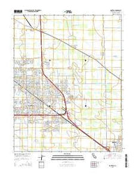 Manteca California Current topographic map, 1:24000 scale, 7.5 X 7.5 Minute, Year 2015