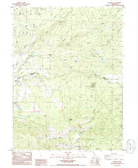 Manton California Historical topographic map, 1:24000 scale, 7.5 X 7.5 Minute, Year 1985