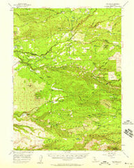 Manton California Historical topographic map, 1:62500 scale, 15 X 15 Minute, Year 1956