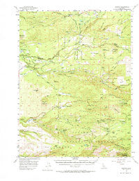 Manton California Historical topographic map, 1:62500 scale, 15 X 15 Minute, Year 1956