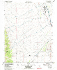 Manzanar California Historical topographic map, 1:24000 scale, 7.5 X 7.5 Minute, Year 1982