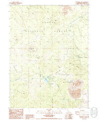 Manzanita Lake California Historical topographic map, 1:24000 scale, 7.5 X 7.5 Minute, Year 1985