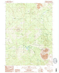 Manzanita Lake California Historical topographic map, 1:24000 scale, 7.5 X 7.5 Minute, Year 1985