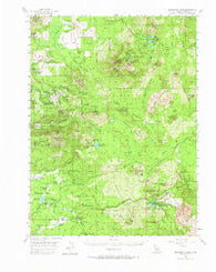 Manzanita Lake California Historical topographic map, 1:62500 scale, 15 X 15 Minute, Year 1956