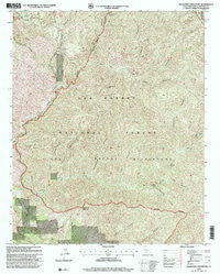 Manzanita Mountain California Historical topographic map, 1:24000 scale, 7.5 X 7.5 Minute, Year 1995