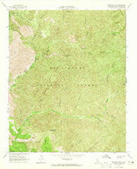 Manzanita Mtn California Historical topographic map, 1:24000 scale, 7.5 X 7.5 Minute, Year 1964