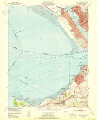 Mare Island California Historical topographic map, 1:24000 scale, 7.5 X 7.5 Minute, Year 1951