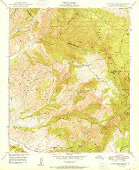 Margarita Peak California Historical topographic map, 1:24000 scale, 7.5 X 7.5 Minute, Year 1950