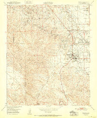Maricopa California Historical topographic map, 1:24000 scale, 7.5 X 7.5 Minute, Year 1951