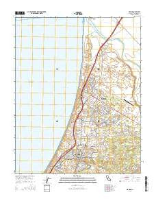 Marina California Current topographic map, 1:24000 scale, 7.5 X 7.5 Minute, Year 2015