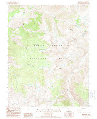 Marion Peak California Historical topographic map, 1:24000 scale, 7.5 X 7.5 Minute, Year 1988