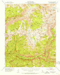 Marion Peak California Historical topographic map, 1:62500 scale, 15 X 15 Minute, Year 1953