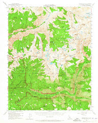 Marion Peak California Historical topographic map, 1:62500 scale, 15 X 15 Minute, Year 1953