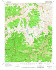Marion Peak California Historical topographic map, 1:62500 scale, 15 X 15 Minute, Year 1967