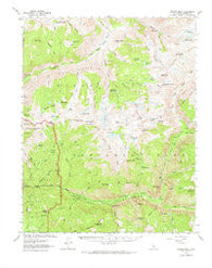 Marion Peak California Historical topographic map, 1:62500 scale, 15 X 15 Minute, Year 1967