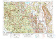 Mariposa California Historical topographic map, 1:250000 scale, 1 X 2 Degree, Year 1957