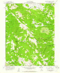 Mark West Springs California Historical topographic map, 1:24000 scale, 7.5 X 7.5 Minute, Year 1958
