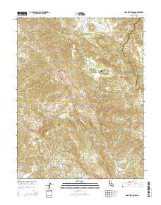 Mark West Springs California Current topographic map, 1:24000 scale, 7.5 X 7.5 Minute, Year 2015
