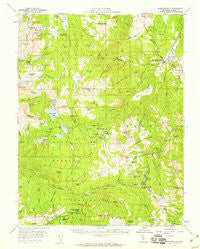 Markleeville California Historical topographic map, 1:62500 scale, 15 X 15 Minute, Year 1956