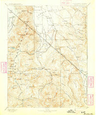 Markleeville California Historical topographic map, 1:125000 scale, 30 X 30 Minute, Year 1893