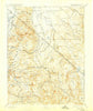 Markleeville California Historical topographic map, 1:125000 scale, 30 X 30 Minute, Year 1893