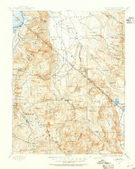 Markleeville California Historical topographic map, 1:125000 scale, 30 X 30 Minute, Year 1889