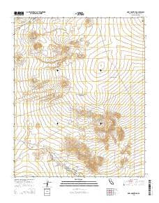 Marl Mountains California Current topographic map, 1:24000 scale, 7.5 X 7.5 Minute, Year 2015