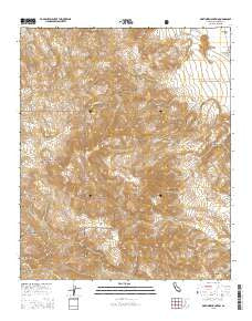 Martinez Mountain California Current topographic map, 1:24000 scale, 7.5 X 7.5 Minute, Year 2015