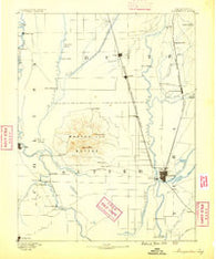 Marysville California Historical topographic map, 1:125000 scale, 30 X 30 Minute, Year 1888