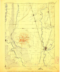 Marysville California Historical topographic map, 1:125000 scale, 30 X 30 Minute, Year 1895