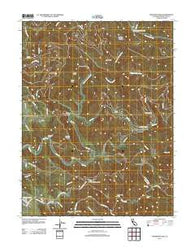 Mathison Peak California Historical topographic map, 1:24000 scale, 7.5 X 7.5 Minute, Year 2012