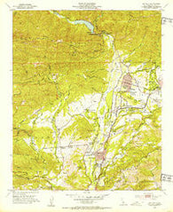 Matilija California Historical topographic map, 1:24000 scale, 7.5 X 7.5 Minute, Year 1952