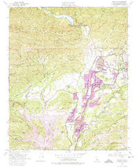 Matilija California Historical topographic map, 1:24000 scale, 7.5 X 7.5 Minute, Year 1952