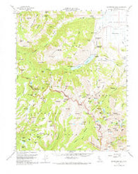 Matterhorn Peak California Historical topographic map, 1:62500 scale, 15 X 15 Minute, Year 1956
