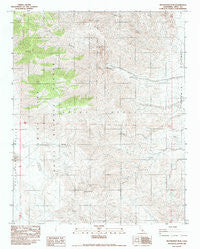 Maturango Peak California Historical topographic map, 1:24000 scale, 7.5 X 7.5 Minute, Year 1982
